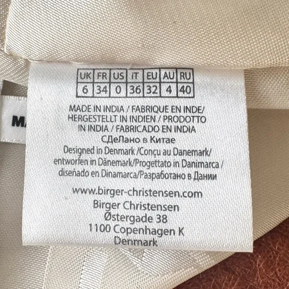 REMAIN Jules Strapless Cropped Leather Top in Brown Size 0 - Picture 5 of 7